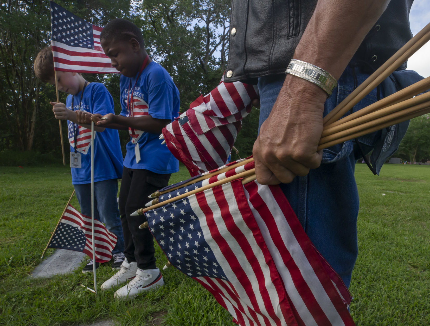 Heights Elementary Flags for Veterans